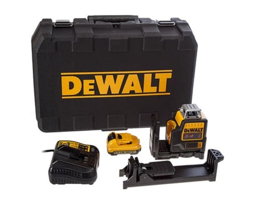 Лазерний нівелір DeWALT 10.8/12В XR Li-Ion, червоний промінь, 2Ah, кейс (DCE0811D1R)