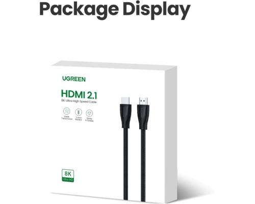 Кабель мультимедійний HDMI to HDMI 3.0m V2.1 HD140 Ugreen (80404)