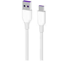 Дата кабель USB 2.0 AM to Type-C 1.0m Glow white 2E (2E-CCAC-WH_)