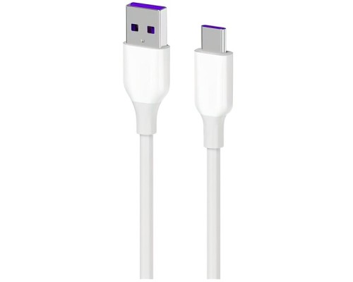 Дата кабель USB 2.0 AM to Type-C 1.0m Glow white 2E (2E-CCAC-WH_)