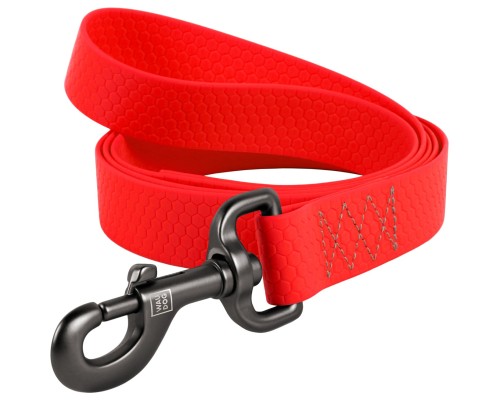Повідок для собак WAUDOG Waterproof M Ш 20 мм Д 305 см червоний (27363)