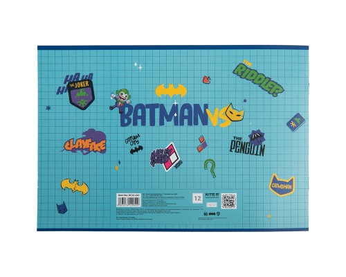 Альбом для малювання Kite DC Comics, 12 аркушів (DC23-241) 