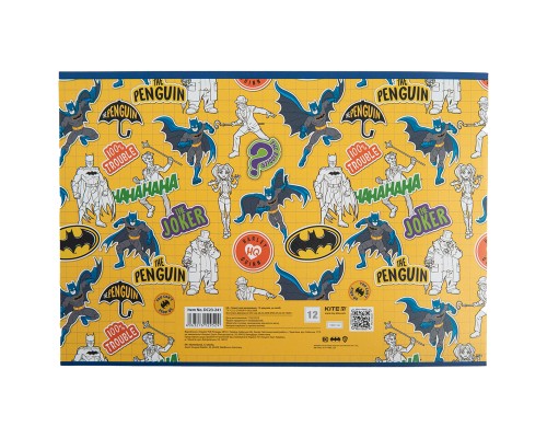 Альбом для малювання Kite DC Comics, 12 аркушів (DC23-241) 