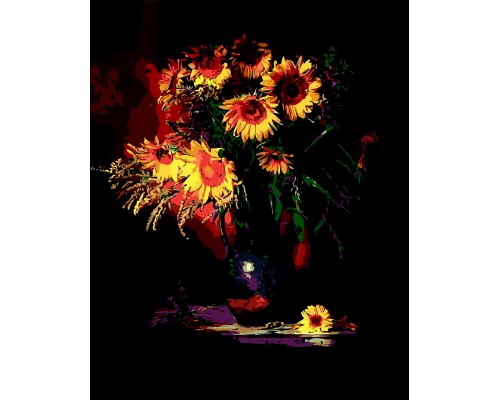 Картина по номерам ZiBi Квіти сонця 40*50 см ART Line (ZB.64137)