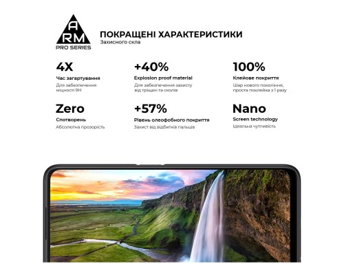 Скло захисне Armorstandart Pro OPPO A96 Black (ARM61037)