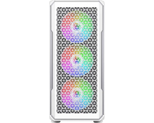 Корпус 2E Gaming Hexagon G338W, без БЖ, 2xUSB 3.0, 1xUSB Type-C, 1x120mm, 3x120mm ARGB, TG Side Panel, AT (2E-G338W)