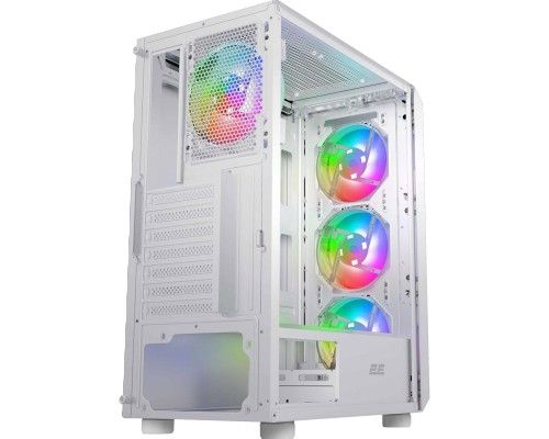 Корпус 2E Gaming Hexagon G338W, без БЖ, 2xUSB 3.0, 1xUSB Type-C, 1x120mm, 3x120mm ARGB, TG Side Panel, AT (2E-G338W)