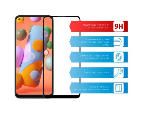 Скло захисне ACCLAB Full Glue Samsung A11/M11 (1283126508523)
