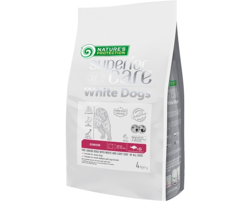 Сухий корм для собак Nature's Protection Superior Care White Dogs White Fish Junior All Sizes 4 кг (NPSC47594) Сухий корм для собак Nature's Protection Superior Care White Dogs White Fish Junior All Sizes 4 кг (NPSC47594)