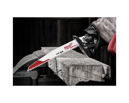 Полотно Milwaukee для шабельної пили, AX FANG TIP 230мм, крок 5,0мм, 5шт, деревина з цвяхами (48005026)