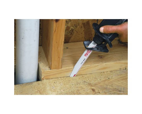 Полотно Milwaukee для шабельної пили, AX FANG TIP 230мм, крок 5,0мм, 5шт, деревина з цвяхами (48005026)