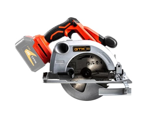 Дискова пила GTM циркулярна CS18/165BL 18В, 165*20мм, 5000об/хв (без АКБ та ЗП) (CS18/165BL)
