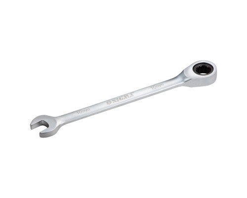Ключ Sigma ріжково-накидний з тріскачкою 10мм CrV satine (6022101)