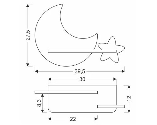 Світильник Candellux MOON (21-75727)