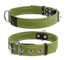 Нашийник для тварин Collar Брезент подвійний Ш 35 мм Д 51-63 см (6138)
