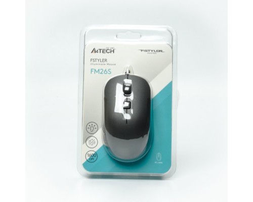 Мишка A4Tech FM26S USB Smoky Grey (4711421993630)