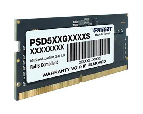 Модуль пам'яті для ноутбука SoDIMM DDR5 16GB 5600 MHz Patriot (PSD516G560081S)