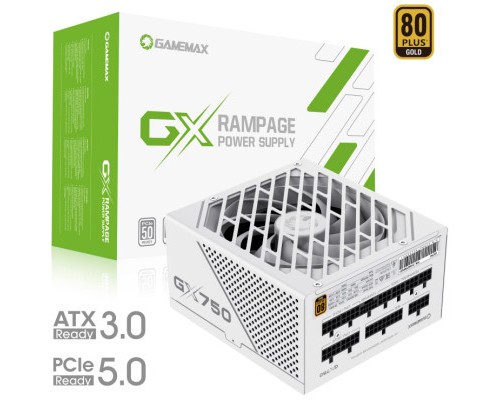 Блок живлення Gamemax 750W (GX-750 PRO WH (ATX3.0 PCIe5.0))