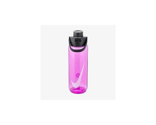 Пляшка для води Nike TR Renew Recharge Chug Bottle 24 OZ рожевий, чорний, білий 709 мл N.100.7636.644.24 (887791733290)