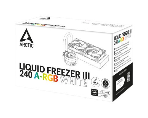Система рідинного охолодження Arctic Liquid Freezer III 240 A-RGB (White) (ACFRE00150A)