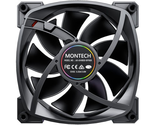 Кулер до корпусу MONTECH AX140 PWM BLACK