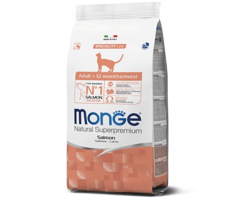 Сухий корм для кішок Monge CAT Adult з лососем 5 кг (8009470156010)