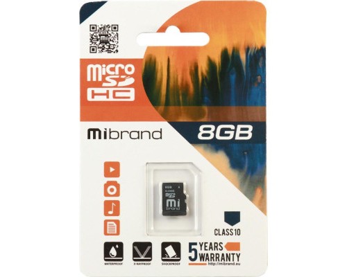 Карта пам'яті Mibrand 8GB mircroSD class 6 (MICDC6/8GB) Карта пам'яті Mibrand 8GB mircroSD class 6 (MICDC6/8GB)