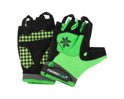 Велорукавиці PowerPlay 5284 B Зелені S (SALE_5284B_S_Green)