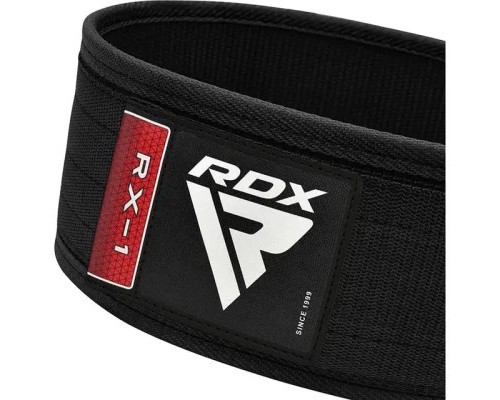 Атлетичний пояс RDX RX1 Weight Lifting Belt Black M (WBS-RX1B-M)