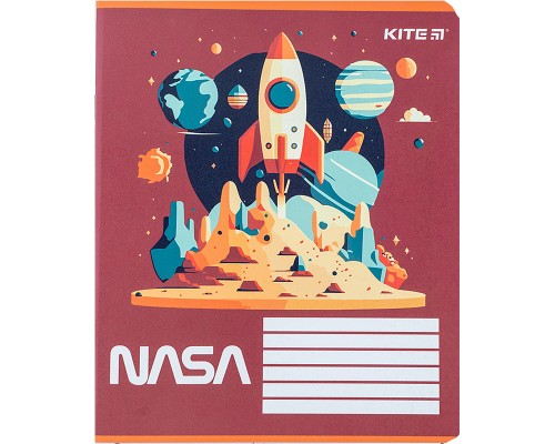 Зошит Kite NASA 12 аркушів, клітинка (NS24-232)