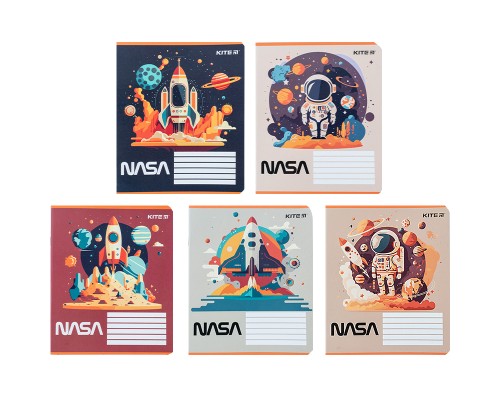 Зошит Kite NASA 12 аркушів, клітинка (NS24-232)