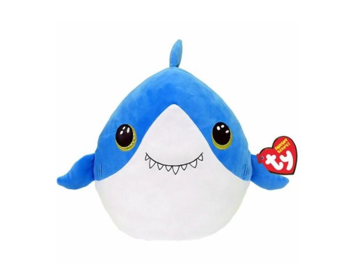 М'яка іграшка Ty Подушка Squish-a-boos Акула Finsley 40 см (39366)