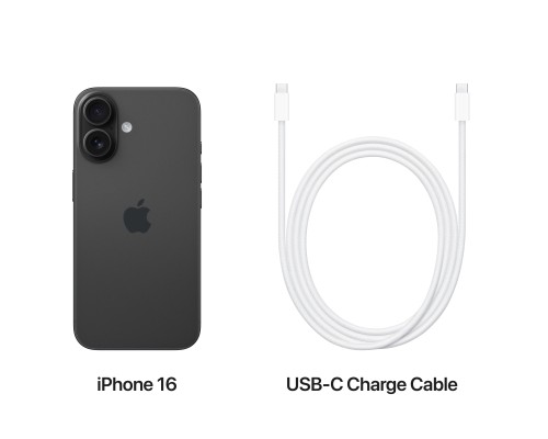 Мобільний телефон Apple iPhone 16 128GB Black (MYE73)