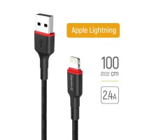 Дата кабель USB-C to Lightning 1.0m 2.4А black ColorWay (CW-CBUL064-BK)