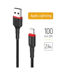 Дата кабель USB-C to Lightning 1.0m 2.4А black ColorWay (CW-CBUL064-BK)