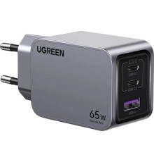 Зарядний пристрій Ugreen 3xUSB 65W (2хUSB-C+USB-A) Gan Nexode Pro X755 (25871)