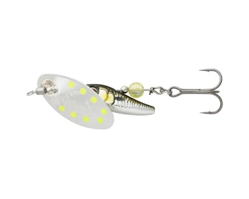 Блешня Savage Gear Sticklebait Spinner 2 7.3g Green Silver Ayu (1854.44.72) Блешня Savage Gear Sticklebait Spinner 2 7.3g Green Silver Ayu (1854.44.72)
