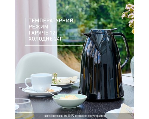 Термос Tefal Mambo, 1.5л, пластик, чорний (K3037212)