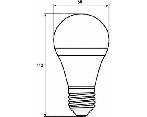 Лампочка Eurolamp LED А60 800 Lm E27 4000K 2шт (MLP-LED-A60-08274(Amber)new)