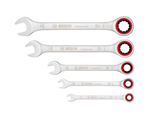 Ключ Bosch комбінований, набір 5шт, 8,10,13,17,19мм (1.600.A02.Z3D)