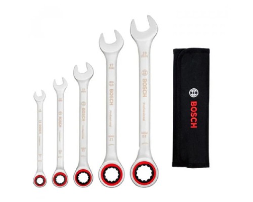 Ключ Bosch комбінований, набір 5шт, 8,10,13,17,19мм (1.600.A02.Z3D)