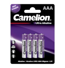 Батарейка Camelion AAA LR03 Ultra Alkaline * 4 (LR03-BP4UT)