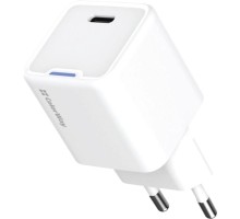 Зарядний пристрій ColorWay GaN Mini 30W PD Port PPS USB-C white (CW-CHS054PD-WT)