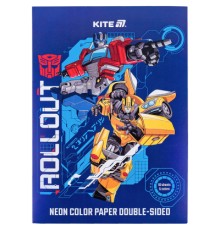 Кольоровий папір Kite А4 неоновий Transformers (10 аркушів/ 5 кольорів) (TF24-252)
