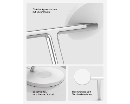 Зарядний пристрій Belkin 3in1 Magnetic Pad Qi2 15W White (WIZ032KQWH)