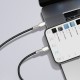 Дата кабель USB-C to Lightning 2.0m Cafule Metal PD 20W black Baseus (CATLJK-B01)