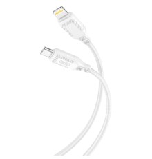 Дата кабель USB-C to Lightning 1.0m 27W braided XO (NBQ236A_White)