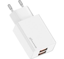 Зарядний пристрій Grand-X CH-15W 2xUSB 10.5W Black (CH-15W)