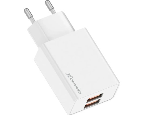 Зарядний пристрій Grand-X CH-15W 2xUSB 10.5W Black (CH-15W)
