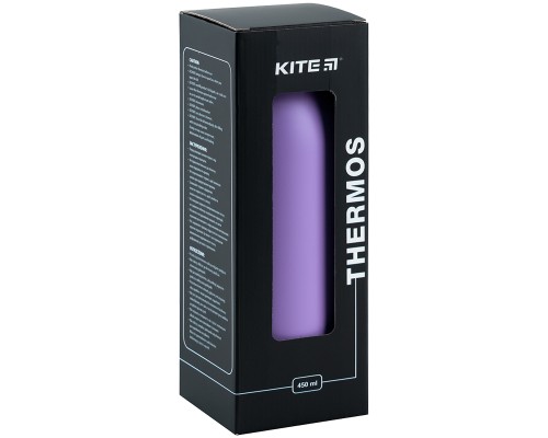 Термос Kite 450 мл лавандовий (K24-1208-3)